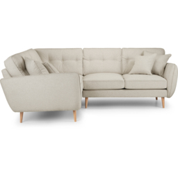 Opry Faro 4 Seater Button Back Linen Right Hand Corner Sofa - thumbnail 3