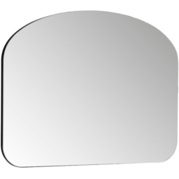 Yearn Black Soho Curved Arch Overmantle Mirror 70 x 92cm