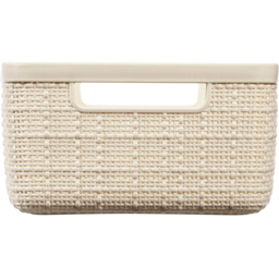 Curver Off White Jute Design Storage Basket 12L - thumbnail 4