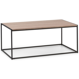 Julian Bowen Tribeca Black Sonoma Oak Coffee Table - thumbnail 2