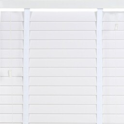 Ashwood Cotton White Venetian Blinds Cotton 90 x 160cm - thumbnail 1
