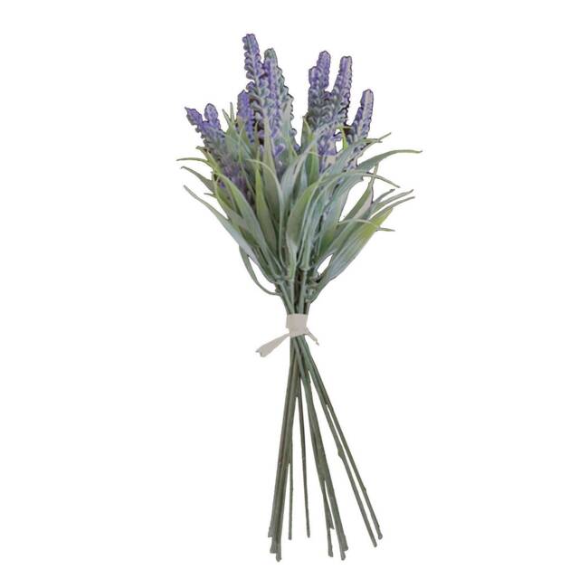 Purple Lavender Artificial Flower Bunch 35cm