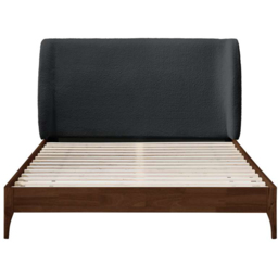 Birlea Halfden King Size Bed with Boucle Winged Headboard - thumbnail 3