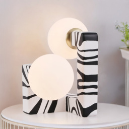 Kaya Black and White Table Lamp - thumbnail 2
