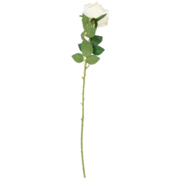 Artificial Single Rose Stem Ivory - thumbnail 3