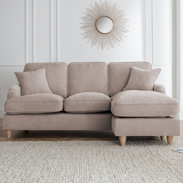 The Vienna 3 Seater Putty Right Hand Chaise Sofa - image 1