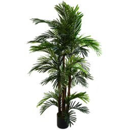 Leaf Extra Wide Areca Palm Artificial Tree in Pot 5ft - thumbnail 1