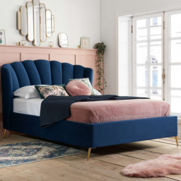 Birlea Lottie King Size Midnight Blue Ottoman Bed