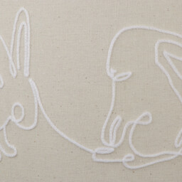 Embroidered Bunny White and Neutral Shade 30cm - thumbnail 4