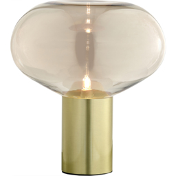 Furniturebox Sadie Brass Metal and Glass Table Lamp - thumbnail 1