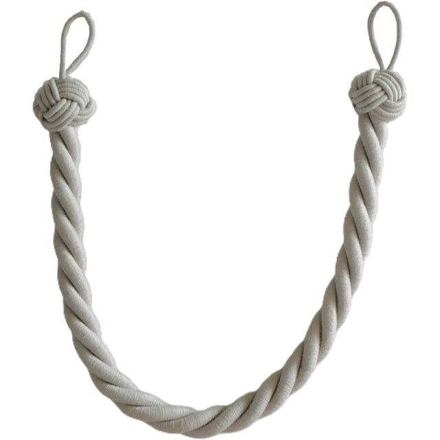 Silver Cotton Harbour Rope Tieback