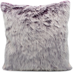 Velosso Ontario Purple Faux Fur Filled Cushion 43 x 43cm 2 Pack