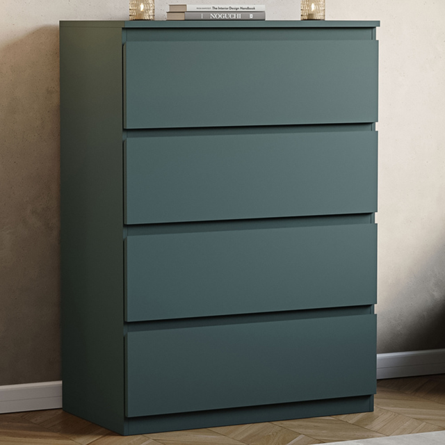 Vida Designs Denver Jasper Green 4 Drawer Chest of Drawers - image 1