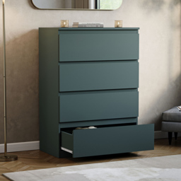 Vida Designs Denver Jasper Green 4 Drawer Chest of Drawers - thumbnail 4