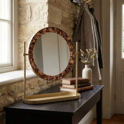 Tortoiseshell Desktop Mirror - thumbnail 2