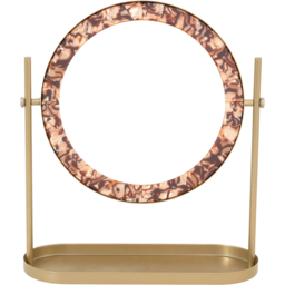 Tortoiseshell Desktop Mirror - thumbnail 1