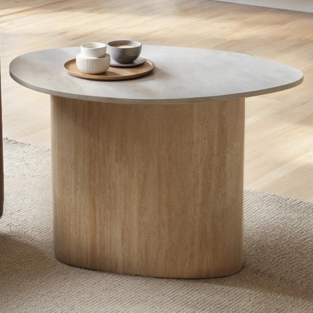 SOLACE+CO Elin Sintered Stone Effect Side Table - image 1