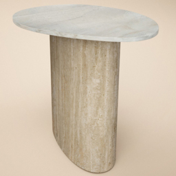 SOLACE+CO Elin Sintered Stone Effect Side Table - thumbnail 2