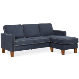 Novogratz Bowen 3 Seater Blue Sectional Sofa - thumbnail 3