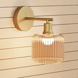 Micah Champagne and Gold Wall Light - thumbnail 2
