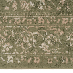 Kukoon Oscar Linden Flat Vintage Green Medallion Rug 160 x 230cm - thumbnail 4