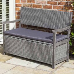 Rowlinson Alderley Rattan Storage Bench