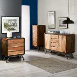 Brooklyn Aleiny 5 Drawer Wooden Tall Chest of Drawers - thumbnail 4