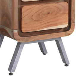 Brooklyn Aleiny 5 Drawer Wooden Tall Chest of Drawers - thumbnail 3