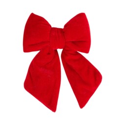 Single Sleigh Bells Ring Single Chunky Plush Bow Tree Decoration 3 Pack in Assorted Style - thumbnail 2