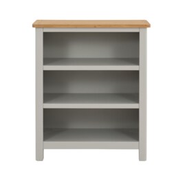 Norbury Wooden Low Bookcase - Grey - thumbnail 3