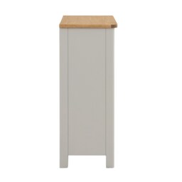 Norbury Wooden Low Bookcase - Grey - thumbnail 4