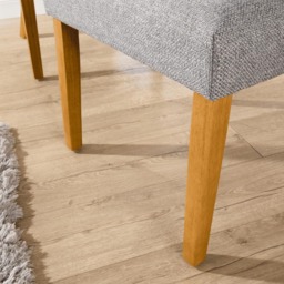 Home Source Samara Set of 2 Grey Tufted Dining Chair - thumbnail 4