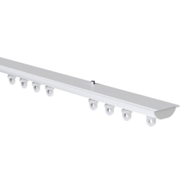 New Edge Blinds 75cm Hidden Ceiling Fix Aluminium White Curtain Hanging Track