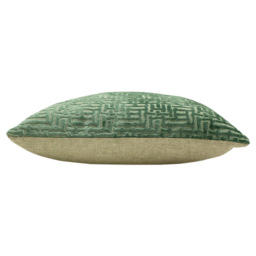 Paoletti Delphi Mint Velvet Jacquard Cushion - thumbnail 4