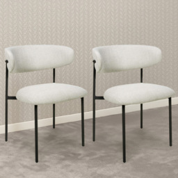 Shankar Marisa Set of 2 Natural Linen Dining Chair