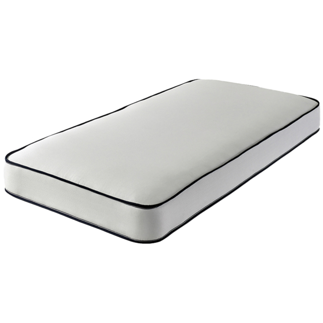 Extreme Comfort Tufted Blue and White European Single Flat Top Open Coil Spring Mattress - image 1