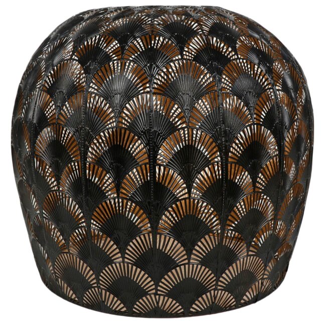 Moroccan Black and Gold Dome Pendant Light - image 1