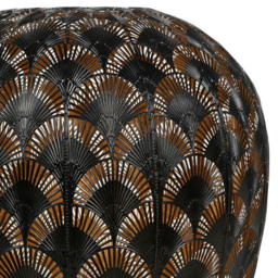 Moroccan Black and Gold Dome Pendant Light - thumbnail 3