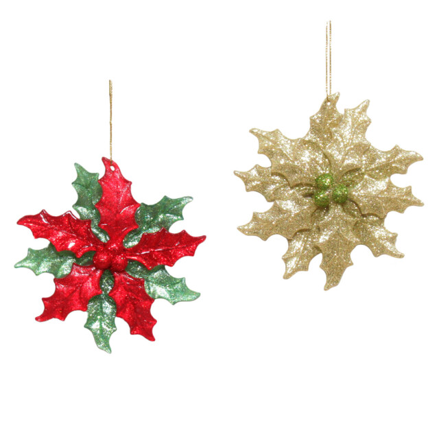 Glitter Holly With Berries