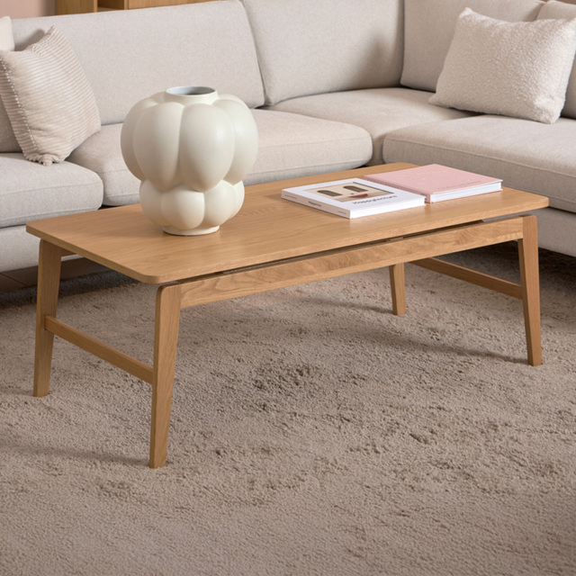 Florence Essex Rectangular Oak Coffee Table - image 1