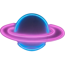 White Planet Neon Sign XL - thumbnail 3