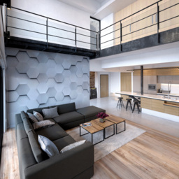 Origin Murals Metal Hexagons Wall Mural - thumbnail 3
