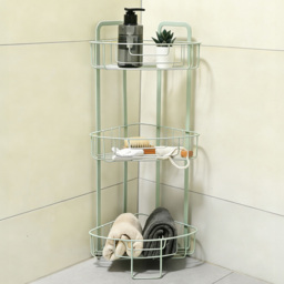 3 Tier Corner Caddy Sage Green - thumbnail 2