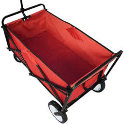 Foldable Garden Cart Red - thumbnail 4