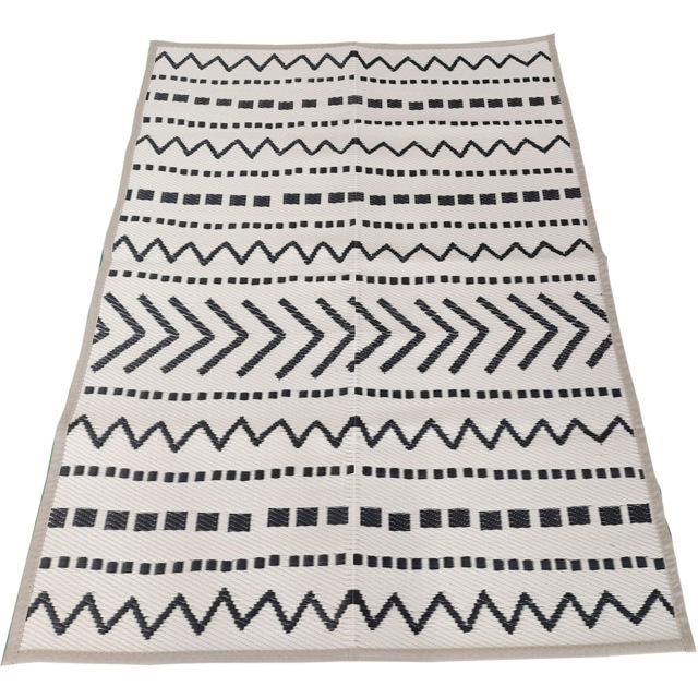 Charles Bentley Cream Moroccan Geometric Outdoor Rug 120 x 170cm - image 1