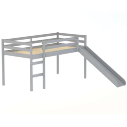 Frankie Single Grey Midi Sleeper with Slide - thumbnail 2