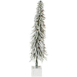 Mistletoe Cottage Potted Scandi Flocked Artificial Christmas Tree 3.6ft - thumbnail 1