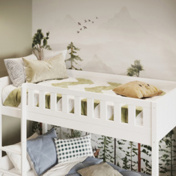 Flair Bea White Shorty Bunk Bed with Trundle - thumbnail 2