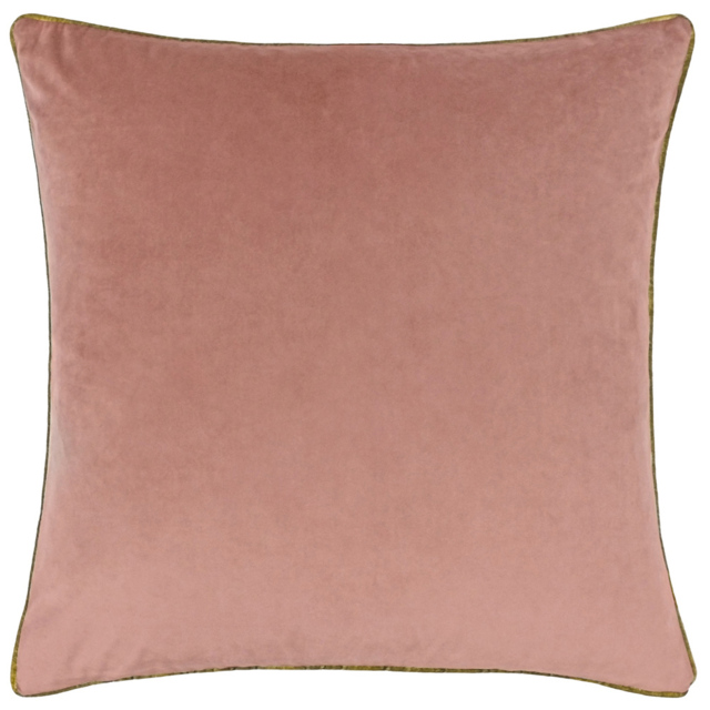 Paoletti Meridian Blush Gold Velvet Cushion - image 1