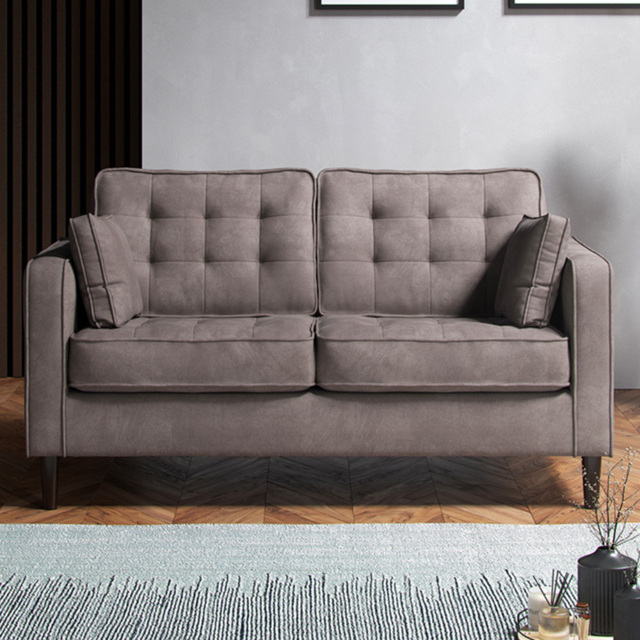 Eden Pewter Chenille 2 Seater Sofa - image 1